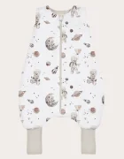BabySteps Sac de dormit cu picioare Teddy white din bumbac 1 Tog 6-12 luni