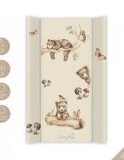 BabySteps Saltea de infasat cu spate intarit si margini de protectie 50x80 cm Happy Bear
