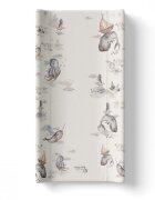 BabySteps Saltea de infasat cu spate intarit si margini de protectie 50x80 cm Magic Sea Animals