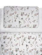 BabySteps Set pilota 220 x 75 cm si perna 40 x 60 cm pentru prescolari bumbac premium si umplutura hipoalergenica BabySoft fata dubla Natura