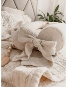 BabySteps Suport de dormit Babynest 2 in 1 bara protectie patut Premium din in Natural 95x53 cm