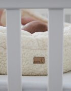 BabySteps Suport de dormit babynest Premium din tesatura bucle Crem Teddy by BabyLy 80x50 cm