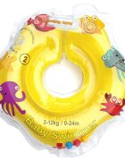 BABYSWIMMER Colac de gat pentru bebelusi galben cu zornaitoare 0-24 luni