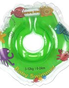 BABYSWIMMER Colac de gat pentru bebelusi verde cu zornaitoare 0-24 luni