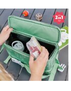 BADABULLE Booster pliabil Nomad verde cu ursuleti