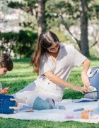 BADABULLE Geanta scutece tip rucsac Oasis