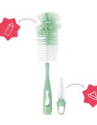 BADABULLE Perie de biberoane 2 in 1 verde