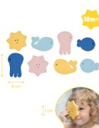 BADABULLE Puzzle pentru baie cu animalute acvatice