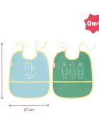 BADABULLE Set 2 bavetici cu animalute