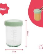 BADABULLE Set 2 boluri din sticla Badabowls pentru pastrarea hranei bebelusului