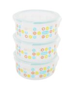 BADABULLE Set 3 boluri ermetice Maxi 300 ml pentru pastrarea hranei