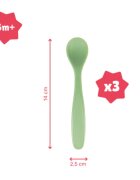 BADABULLE Set de 3 lingurite flexibile Pastel