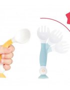 BADABULLE Set lingurita si furculita flexibile