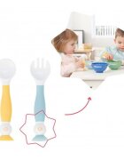 BADABULLE Set lingurita si furculita flexibile
