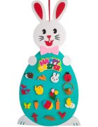 Bambinice Iepuras din fetru cu 19 decoratiuni 95x47 cm BN049
