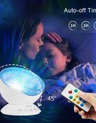 Bambinice Lampa de veghe cu proiector si sunete Ocean Wave alb