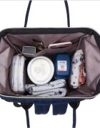 Bambinice Rucsac multifunctional mamici Leaves Albastru