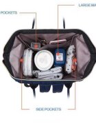 Bambinice Rucsac multifunctional mamici Leaves Albastru
