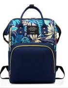 Bambinice Rucsac multifunctional mamici Leaves Albastru