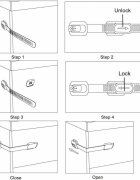 Bambinice Set 10 sisteme de siguranta multifunctionale reglabile 19 cm