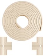 Bambinice Set rola protectie multifuntionala xxl de 6m si 8 aparatori moi pentru colturi bej