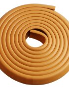Bambinice Set rola protectie multifuntionala xxl de 6m si 8 aparatori moi pentru colturi maro deschis