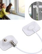 Bambinice Sistem siguranta pentru geam cu cheie 20 cm alb