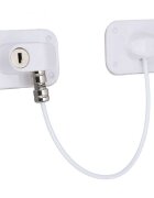 Bambinice Sistem siguranta pentru geam cu cheie 20 cm alb