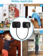 Bambinice Sistem siguranta pentru geam cu cheie 20 cm negru