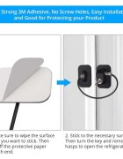Bambinice Sistem siguranta pentru geam cu cheie 20 cm negru