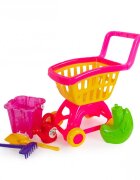 Bamsic Carucior de cumparaturi cu set de joaca pentru nisip