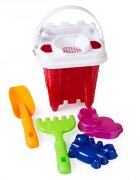 Bamsic Galetusa patrata pentru nisip cu 6 piese