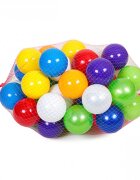 Bamsic Set bile colorate din plastic 30 piese 9 cm
