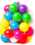 Bamsic Set bile colorate din plastic 40 piese 8 cm