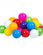 Bamsic Set bile colorate din plastic 50 piese 6 cm