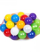 Bamsic Set bile colorate din plastic 50 piese 9 cm