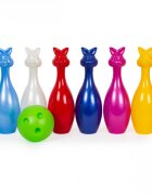 Bamsic Set bowling cu popice in forma iepuras