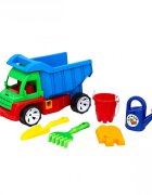 Bamsic Set de plaja pentru copii camion cu remorca