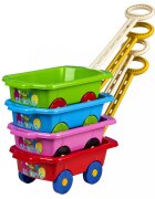 Bayo Carucior copii cu roti pentru transport jucariiaccesorii gradina 45x28x16 cm Tugboat Pink
