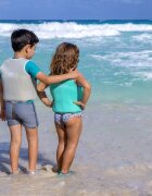 bblüv Vesta pentru inot Naj cu protectie solara SPF 50+ Neopren Small Aqua