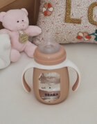 BEABA Biberon de invatare 2 in 1 210 ml Old Pink