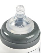 BEABA Biberon de invatare 2 in 1 din tritan 210 ml Mineral Grey