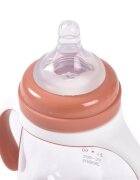 BEABA Biberon de invatare 2 in 1 din tritan 210 ml Terracotta