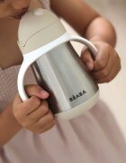 BEABA Cana cu pai din inox 250 ml Clay