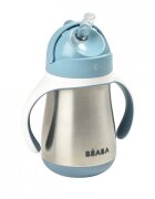BEABA Cana cu pai din inox 250 ml Windy Blue