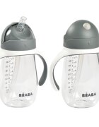 BEABA Cana cu pai din tritan 300 ml Mineral Grey