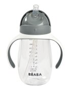 BEABA Cana cu pai din tritan 300 ml Mineral Grey