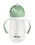 BEABA Cana cu pai din tritan 300 ml Sage Green