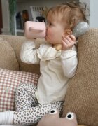 BEABA Cana de antrenament silicon Cotton Candy