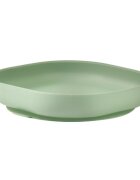 BEABA Farfurie silicon cu ventuza Sage Green